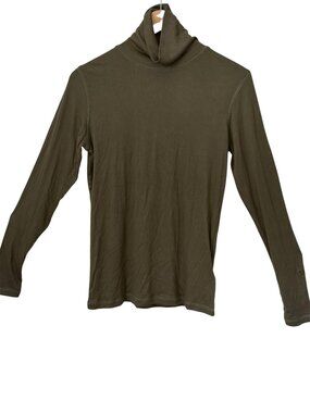 NWT Daily Sports Sweden Ancona Ribbed Long Sleeve Roll-Neck Collar Olive Green M